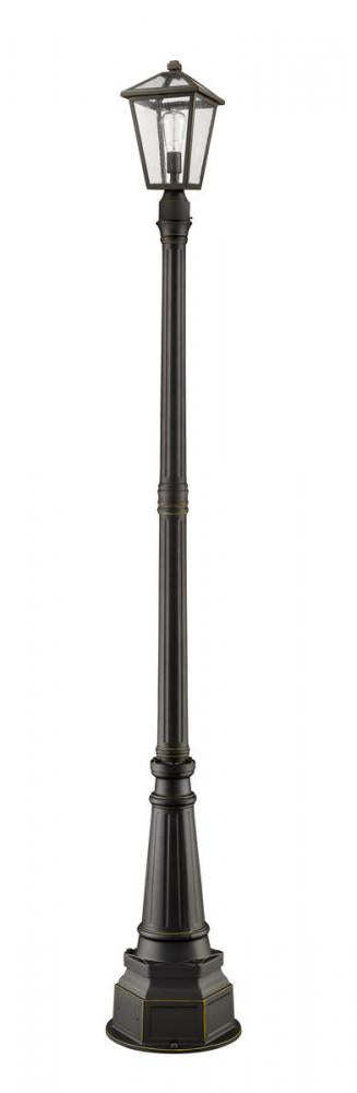 Z-Lite Talbot 1 Light Outdoor Post Mounted Fixture in Oil Rubbed Bronze Finish Model: 579PHMR-564P-ORB