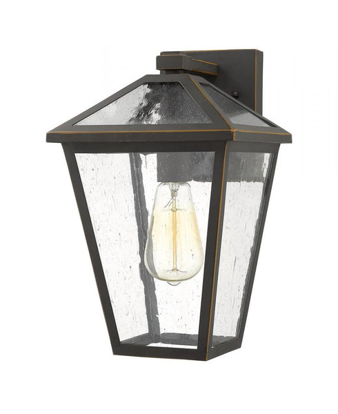Z-Lite Talbot 1 Light Outdoor Wall Light in Black Finish Model: 579M-BK