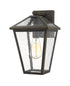 Z-Lite Talbot 1 Light Outdoor Wall Light in Black Finish Model: 579M-BK