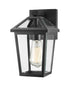 Z-Lite Talbot 1 Light Outdoor Wall Light in Black Finish Model: 579S-BK