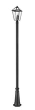 Z-Lite Talbot 3 Light Outdoor Post Mounted Fixture in Black Finish Model: 579PHBR-519P-BK