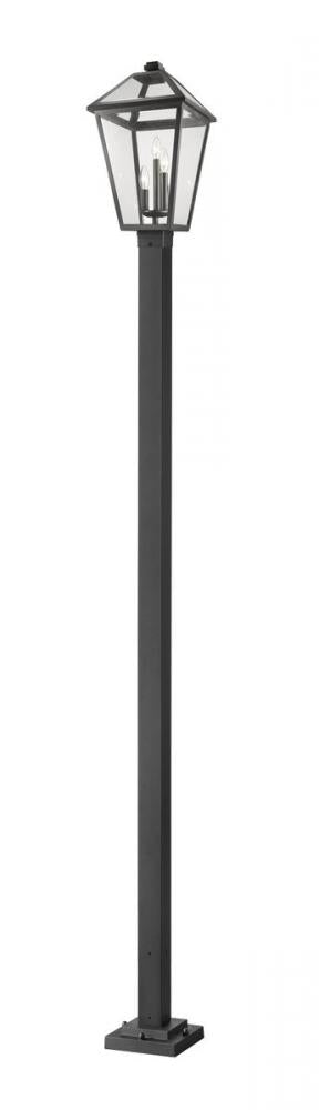 Z-Lite Talbot 3 Light Outdoor Post Mounted Fixture in Black Finish Model: 579PHXLS-536P-BK