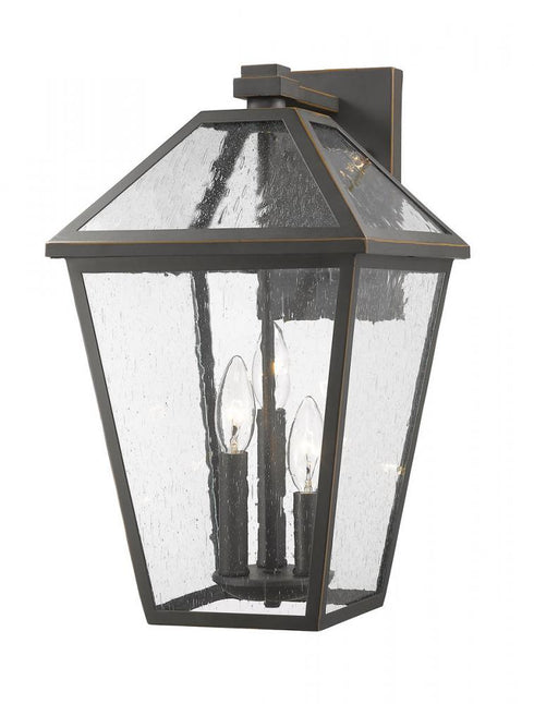 Z-Lite Talbot 3 Light Outdoor Wall Light in Black Finish Model: 579B-BK