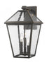 Z-Lite Talbot 3 Light Outdoor Wall Light in Black Finish Model: 579B-BK