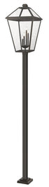 Z-Lite Talbot 4 Light Outdoor Post Mounted Fixture in Black Finish Model: 579PHXLXS-536P-BK
