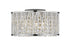 Z-Lite Terra 3 Light Flush Mount in Chrome Finish Model: 872CH-RF12
