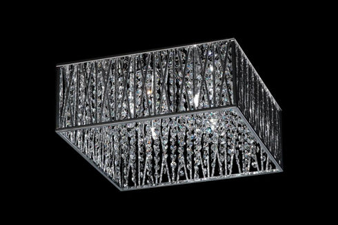 Z-Lite Terra 4 Light Flush Mount in Chrome Finish Model: 872CH-F