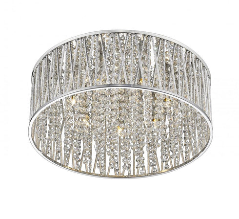 Z-Lite Terra 7 Light Flush Mount in Chrome Finish Model: 872CH-RF18