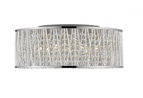 Z-Lite Terra 7 Light Flush Mount in Chrome Finish Model: 872CH-RF18