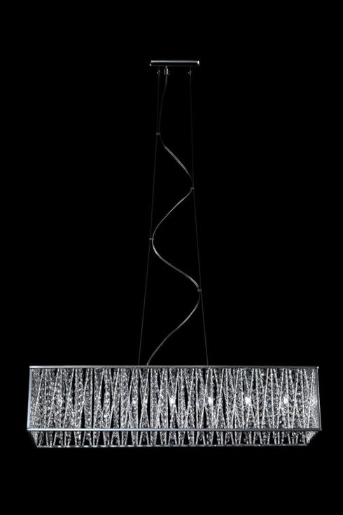 Z-Lite Terra 7 Light Linear Chandelier in Chrome Finish Model: 872CH-34