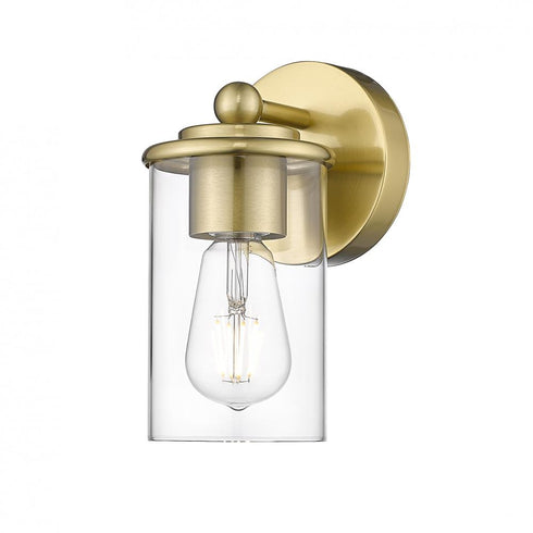 Z-Lite Thayer 1 Light Wall Sconce in Brushed Nickel Finish Model: 742-1S-BN