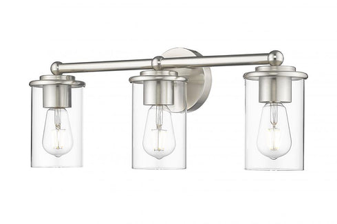 Z-Lite Thayer 3 Light Vanity in Brushed Nickel Finish Model: 742-3V-BN