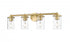 Z-Lite Thayer 4 Light Vanity in Brushed Nickel Finish Model: 742-4V-BN