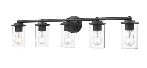 Z-Lite Thayer 5 Light Vanity in Brushed Nickel Finish Model: 742-5V-BN