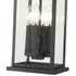 Z-Lite Tiberius 4 Light Outdoor Chain Mount Ceiling Fixture in Black Finish Model: 5017CHB-BK