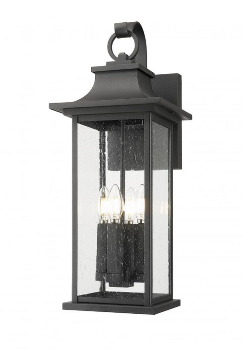 Z-Lite Tiberius 4 Light Outdoor Wall Light in Black Finish Model: 5017B-BK