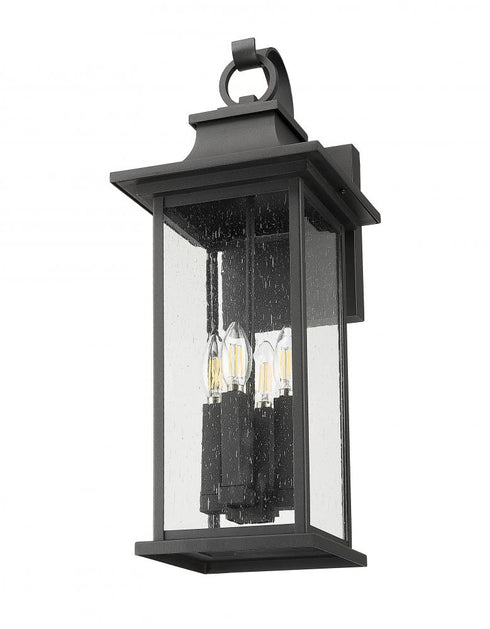 Z-Lite Tiberius 4 Light Outdoor Wall Light in Black Finish Model: 5017B-BK