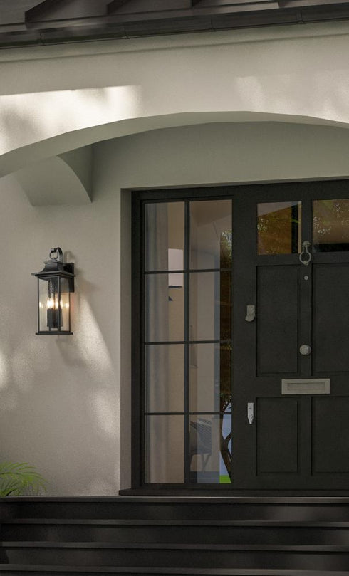 Z-Lite Tiberius 4 Light Outdoor Wall Light in Black Finish Model: 5017B-BK