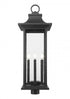Z-Lite Tiberius 6 Light Outdoor Post Mount Fixture in Black Finish Model: 5017PHXLR-BK
