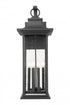 Z-Lite Tiberius 6 Light Outdoor Wall Light in Black Finish Model: 5017XL-BK