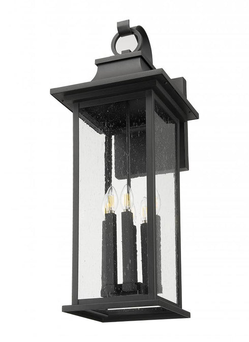 Z-Lite Tiberius 6 Light Outdoor Wall Light in Black Finish Model: 5017XL-BK