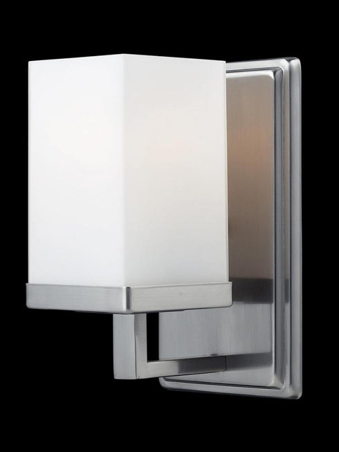 Z-Lite Tidal 1 Light Wall Sconce in Brushed Nickel Finish Model: 1900-1V