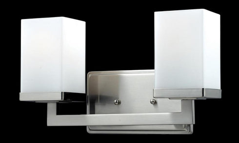 Z-Lite Tidal 2 Light Vanity in Brushed Nickel Finish Model: 1900-2V