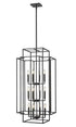 Z-Lite Titania 12 Light Chandelier in Black + Brushed Nickel Finish Model: 454-42BK-BN