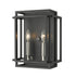 Z-Lite Titania 2 Light Wall Sconce in Black + Brushed Nickel Finish Model: 454-2S-BK-BN