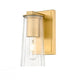 Z-Lite Titus 1 Light Wall Sconce in Brushed Nickel Finish Model: 826-1S-BN