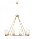 Z-Lite Titus 10 Light Chandelier in Matte Black Finish Model: 826-10MB