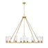 Z-Lite Titus 15 Light Chandelier in Matte Black Finish Model: 826-15MB
