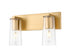 Z-Lite Titus 2 Light Vanity in Brushed Nickel Finish Model: 826-2V-BN