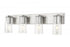 Z-Lite Titus 4 Light Vanity in Brushed Nickel Finish Model: 826-4V-BN