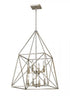 Z-Lite Trestle 8 Light Chandelier in Antique Silver Finish Model: 447-8AS