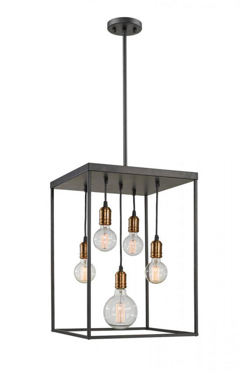 Z-Lite Troubadour 5 Light Chandelier in Bronze Finish Model: 8001-23BRZ