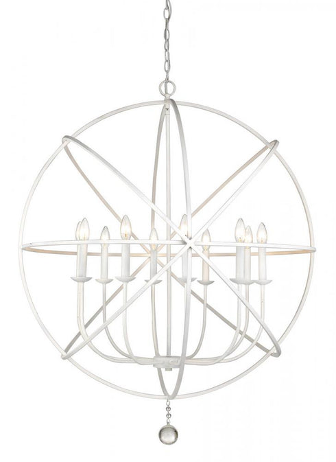 Z-Lite Tull 10 Light Chandelier in Matte Black Finish Model: 458-36MB