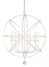 Z-Lite Tull 10 Light Chandelier in Matte Black Finish Model: 458-36MB