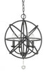 Z-Lite Tull 4 Light Chandelier in Matte Black Finish Model: 458-16MB