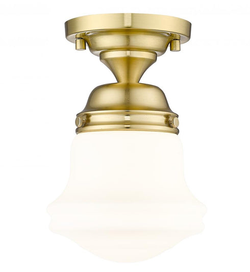 Z-Lite Vaughn 1 Light Flush Mount in Brushed Nickel Finish Model: 735F1-BN