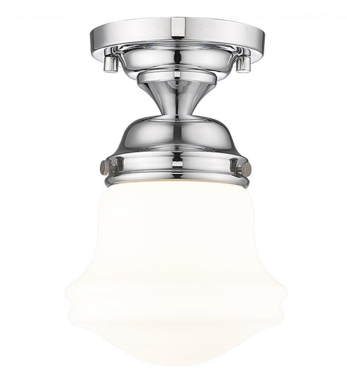 Z-Lite Vaughn 1 Light Flush Mount in Brushed Nickel Finish Model: 735F1-BN