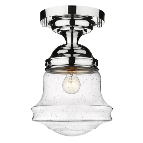 Z-Lite Vaughn 1 Light Flush Mount in Brushed Nickel Finish Model: 735F10-BN