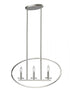 Z-Lite Verona 3 Light Linear Chandelier in Brushed Nickel Finish Model: 2010-3L-BN