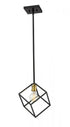 Z-Lite Vertical 1 Light Pendant in Bronze + Olde Brass Finish Model: 478P11-BRZ-OBR
