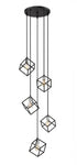Z-Lite Vertical 5 Light Chandelier in Bronze + Olde Brass Finish Model: 478-5BRZ-OBR