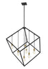 Z-Lite Vertical 7 Light Chandelier in Bronze + Olde Brass Finish Model: 478P44-BRZ-OBR