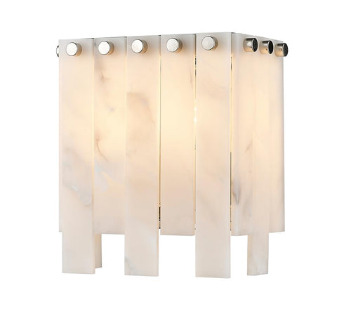 Z-Lite Viviana 2 Light Wall Sconce in Polished Nickel Finish Model: 345-2S-PN
