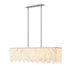 Z-Lite Viviana 5 Light Linear Chandelier in Polished Nickel Finish Model: 345-40L-PN
