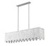 Z-Lite Viviana 7 Light Linear Chandelier in Polished Nickel Finish Model: 345-49L-PN