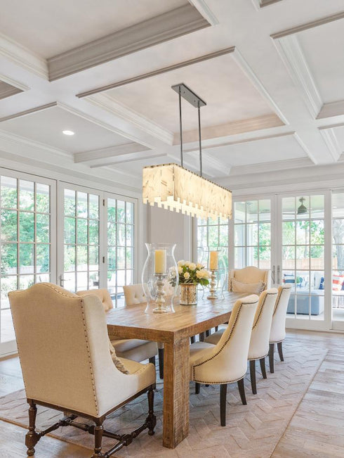 Z-Lite Viviana 7 Light Linear Chandelier in Polished Nickel Finish Model: 345-49L-PN